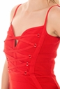 GUESS-Γυναικείο μίνι φόρεμα ANIKA GUESS κόκκινο